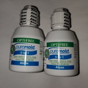 2 Opti-Free Puremoist Multi-Purpose Disinfecting Solution